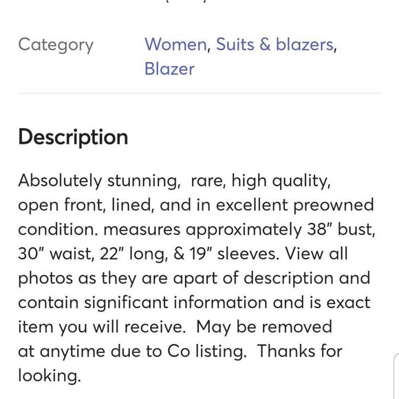 Kie & Kate Couture Woven Ruffled Frill Jacket Sz M, Navy & Cream - Picture 12 of 12